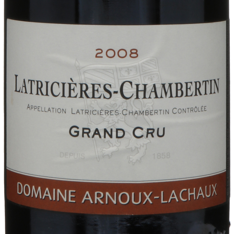 アルヌー ラショー ラトリシエール シャンベルタン グランクリュ 2008