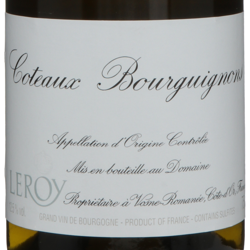 ドメーヌ ルロワ コトーブルギニヨン 白 2019 黄色キャップ正規品