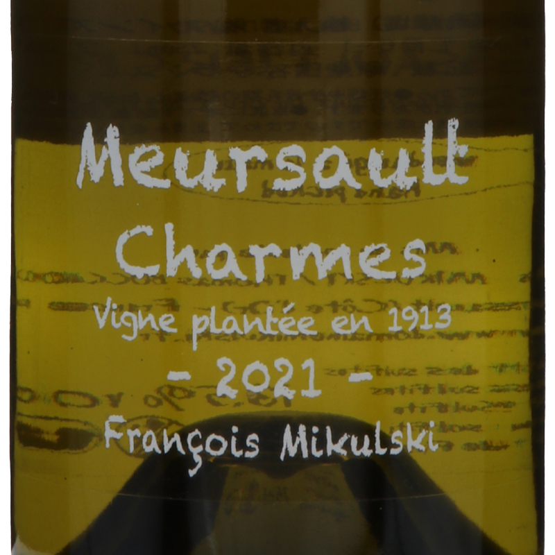 ドメーヌ・フランソワ・ミクルスキ　 ムルソー　ブルミエクリュ　シャルム　V.V.	2021