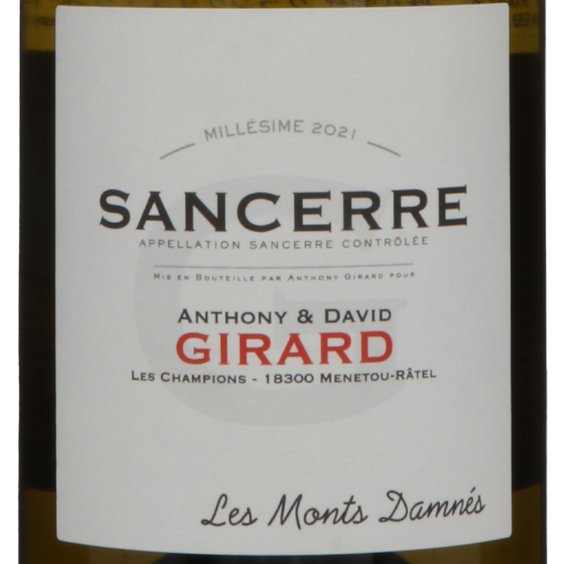 ドメーヌ・アントニー・エ・ダヴィッド・ジラール	サンセール　レ・モン・ダネ	2021